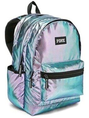 Victoria's Secret PINK Large Mermaid Iridescent Campus School Cheer Backpack